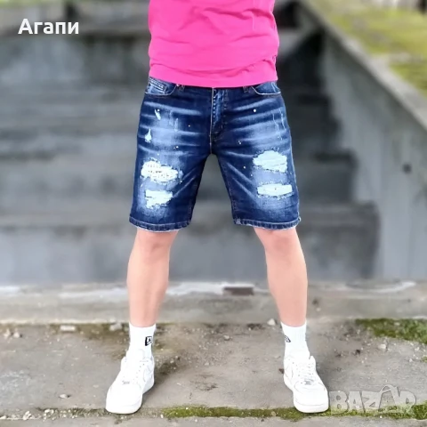 Къси мъжки дънки внос от чужбина № 32 № 33 и № 34 или М и Л нови