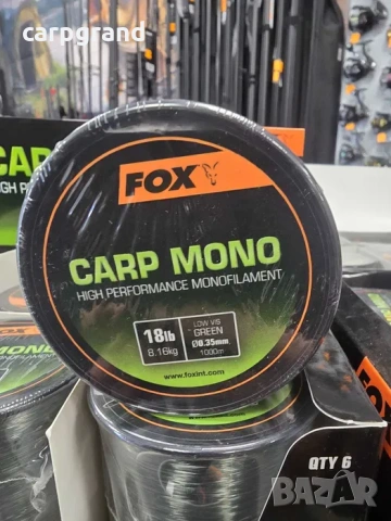 Влакно монофилно FOX CARP MONO 1000м., снимка 6 - Макари - 54163050