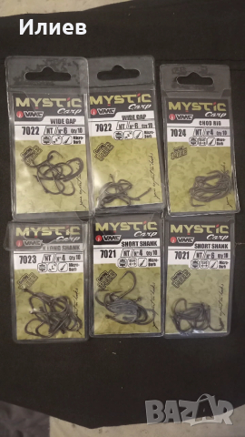 6 пакета куки Mystic Carp - PTFE Coated