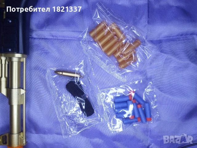 Детска играчка пушка с гилзи и гумени патрони, снимка 3 - Други - 52857054