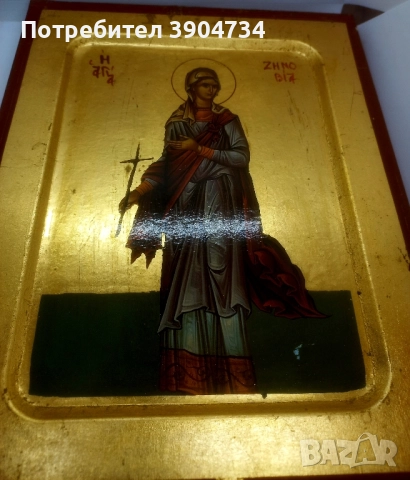 Св.мъченица Зиновия, снимка 5 - Икони - 51587321