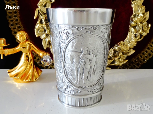 Калаена чаша,халба,конник,ангел,ловен герб. 