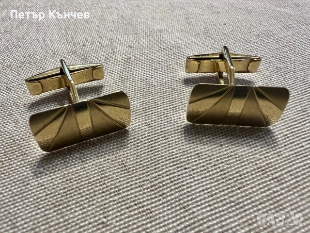 Златни ръкавели за риза, снимка 2 - Колиета, медальони, синджири - 53991339