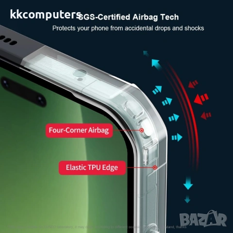 Защитен калъф XUNDD за Honor Magic8 Pro 5G - TPU + Акрил, 4-ъглова защита, Вкл. Протектор, Прозрачен, снимка 4 - Калъфи, кейсове - 53285343