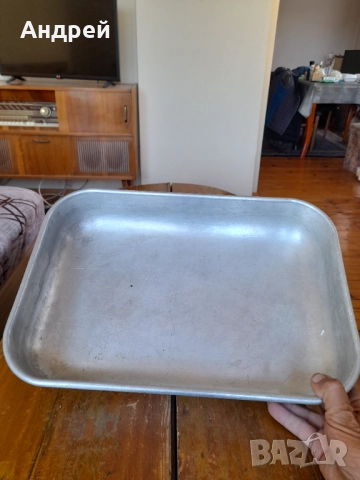Стара алуминиева тава,тепсия #17, снимка 6 - Антикварни и старинни предмети - 51945514