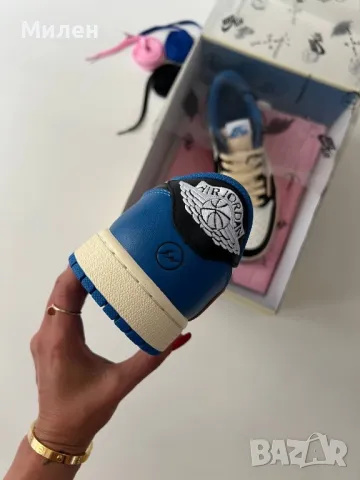 Travis Scott x Fragment x Air Jordan 1 Low , снимка 2 - Маратонки - 48958477