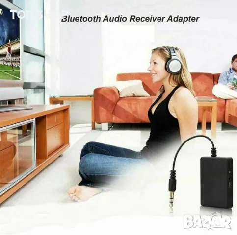 Безжичен Bluetooth Audio Receiver AUX адаптерс 3,5 мм жак,Универсален,Радио за кола, снимка 5 - Ресийвъри, усилватели, смесителни пултове - 48804928