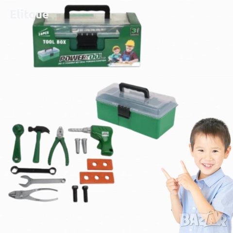 Детски куфар с инструменти, 16 или 25 части, снимка 4 - Играчки за стая - 52786847