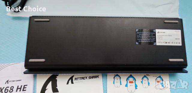 Геймърска клавиатура ATTACK SHARK X68 HE 8000Hz Rapid Trigger, 0.01 mm RT точност, кабелна RGB 60% , снимка 6 - Клавиатури и мишки - 53056312