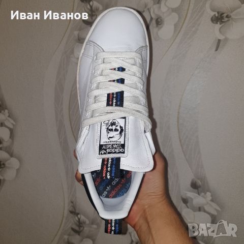 маратонки adidas Stan Smith 'White Black' номер 41,5-42, снимка 6 - Маратонки - 45734522