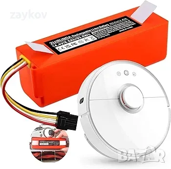 ZUIRUNDA 14.4V 6500mAh за Xiaomi Mi Robot Xiaomi Mijia Roborock, снимка 3 - Прахосмукачки - 47498258