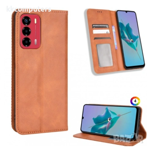 ZTE Blade V40 Vita Magnetic Wallet Калъф и Протектор, снимка 5 - Калъфи, кейсове - 53034060