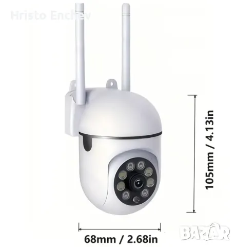 Комплект от  4 wifi камери с резолюция 2mp., снимка 3 - Камери - 49186288