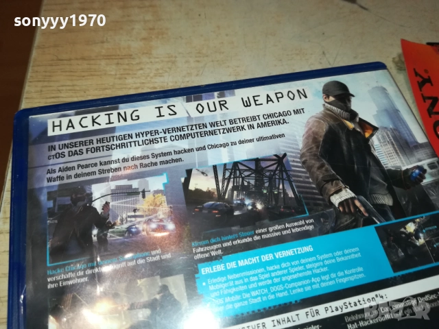 SONY PS4 GAME WATCH DOGS 0510251803, снимка 14 - Игри за PlayStation - 51953550