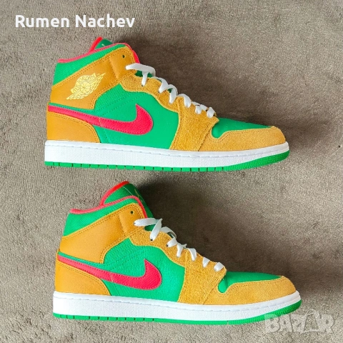 Jordan 1 Mid (42,5), снимка 5 - Спортно елегантни обувки - 54279306