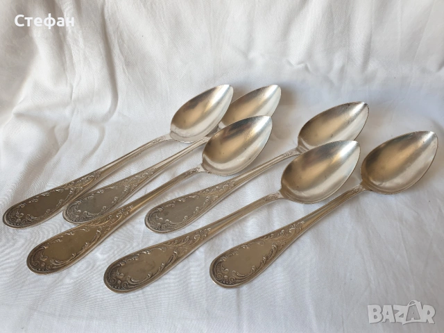 Комплект посребрени лъжици 