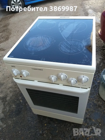 Печка със керамични котлони и вентилатор AEG , снимка 2 - Печки, фурни - 53842826