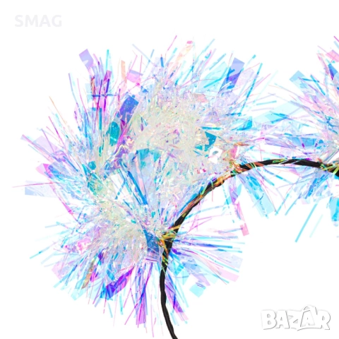 Диадема с помпони Tinsel_1196930, снимка 2 - Шноли, диадеми, ленти - 52690097