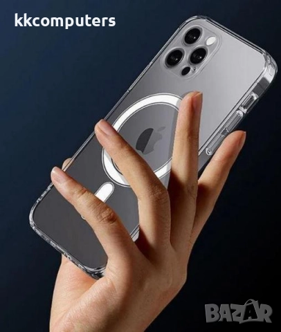Калъф Акрилен Силикон Рамка MagSafe / Прозрачен / за iPhone 17 Pro Max 6.9 Баркод : 3132668, снимка 2 - Калъфи, кейсове - 51984159