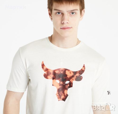Мъжка тениска Under Armour Project Rock Brahma Bull - размер XXL, снимка 2 - Тениски - 45880355