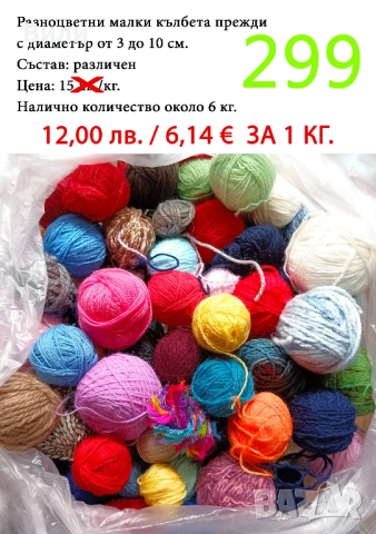 Евтини прежди в малки количества - нови и остатъци , снимка 16 - Други - 52042465