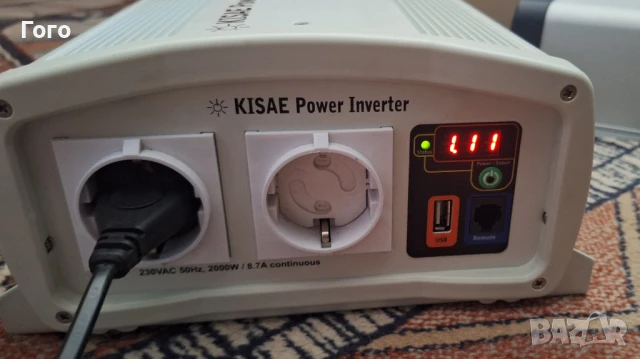 Продавам висок клас инвертор КISАЕ SW1220i - 2000W чиста синусоида, снимка 4 - Друга електроника - 48977207