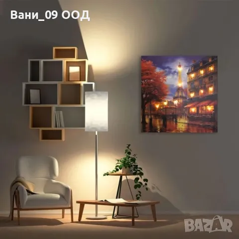 LED пано "Нощен Париж", снимка 2 - Картини - 50242136