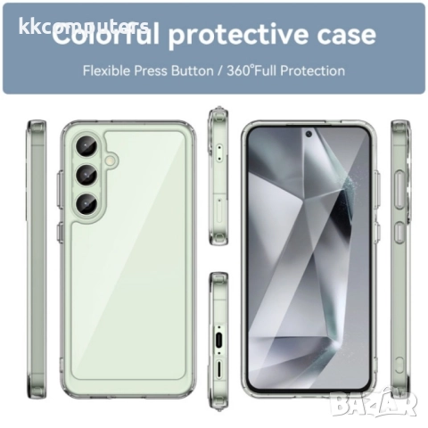Samsung Galaxy S24 FE 5G Colorful TPU Калъф и Протектор, снимка 5 - Калъфи, кейсове - 52648028