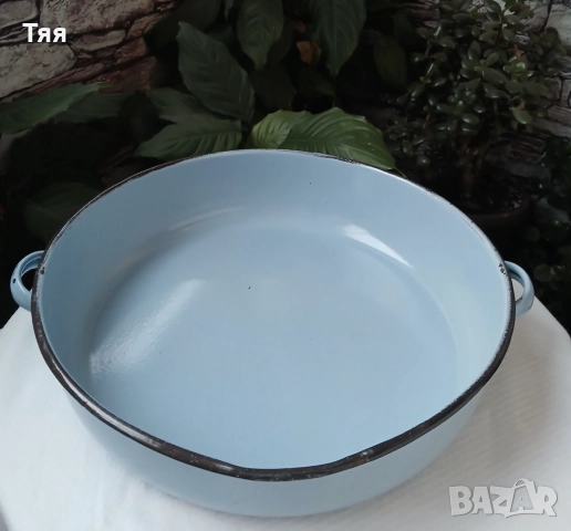 Голяма емайлирана тава с улей 