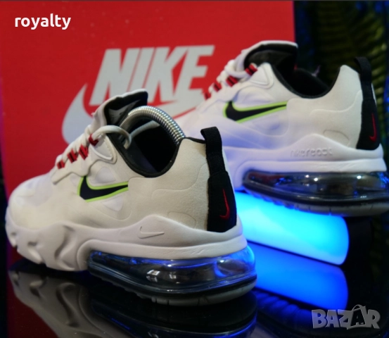 NIKE AIR MAX 270 REACT Цвят-Бяло, Черно и Зелено мъжки маратонки , снимка 2 - Маратонки - 51629314