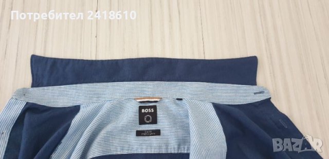 Hugo Boss Slim Fit Stretch Linen Mens Size S ОРИГИНАЛ! НОВО! Мъжка Ленена Риза!, снимка 13 - Ризи - 46102809