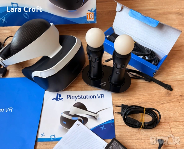PS 4 VR комплект + камера + 2 Move контролера + игра , снимка 2 - Аксесоари - 53856574
