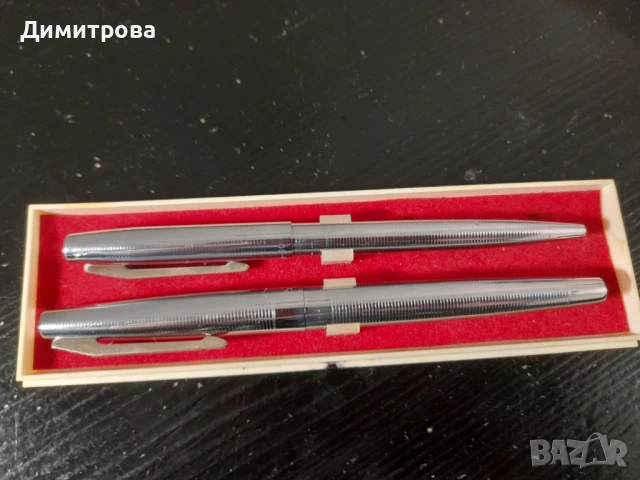 Винтидж руски комплект писалка и химикалка Олимпиада Москва 1980, снимка 2 - Антикварни и старинни предмети - 50608378