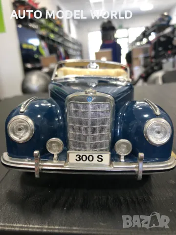 MAISTO метална колекционерска количка MERCEDES-BENZ 300S 1955 1:18, снимка 9 - Колекции - 46964824