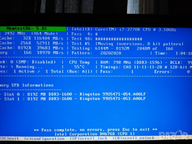 DDR3 16Gb (2 x 8Gb) Kingston 1600MHz pc3-12800 Low profile, снимка 3 - RAM памет - 50141130