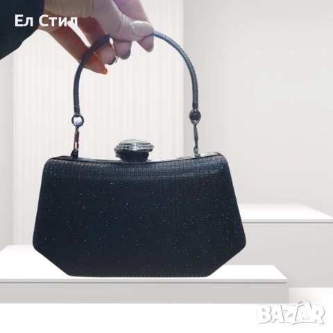 ?? Дамска официална чанта в модерни брокатени цветове!, снимка 4 - Чанти - 53310056