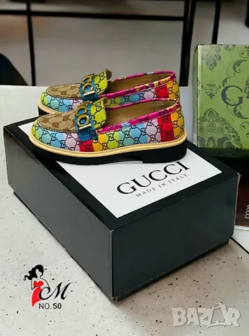 дамски летни обувки от естествена кожа gucci , снимка 3 - Дамски ежедневни обувки - 46886230