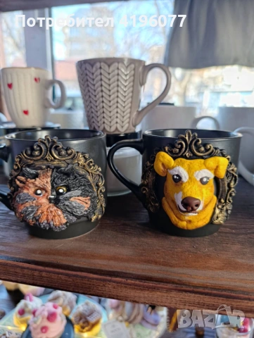 Ръчно изработени чаши с твоите домашни любимци или с твоя любим герой, снимка 2 - Чаши - 53684998