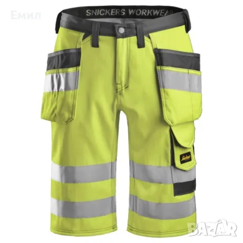 Мъжки шорти Snickers 3033 Hi-Vis Work Shorts, Размер 52, снимка 1 - Къси панталони - 47256601