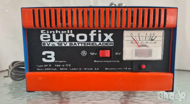 Зарядно за акумулатор Einhell eurofix EF3 6V-12V , снимка 2 - Друга електроника - 49509495