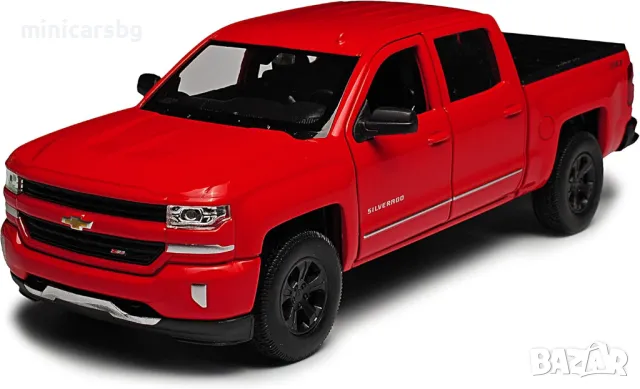 Метални колички: 2017 Chevrolet Silverado Welly, снимка 1 - Колекции - 47880606