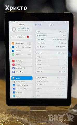 Таблет Apple iPad 5th Gen 128GB Wi-Fi + Cellular (LTE)  , снимка 4 - Таблети - 54168918
