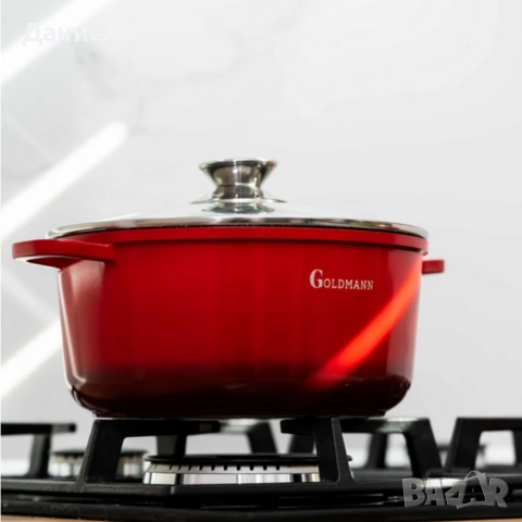 Тенджера Goldmann GM-7328R / GM-7324R, мраморно покритие, снимка 3 - Други - 53045060