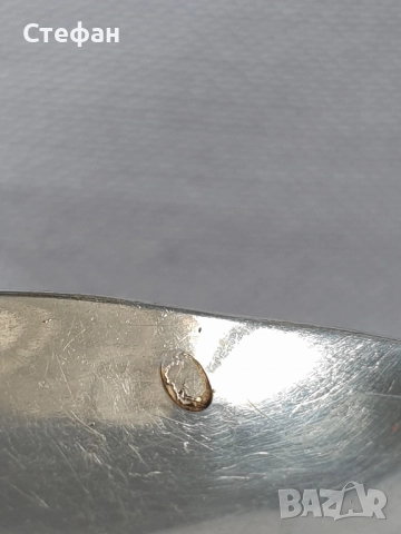 Сребърна лъжичка, снимка 4 - Антикварни и старинни предмети - 51501813