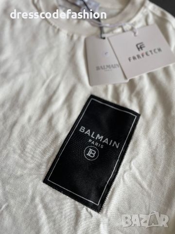Мъжка тениска реплика най-висок клас премиум качество Balmain, снимка 3 - Тениски - 46428162