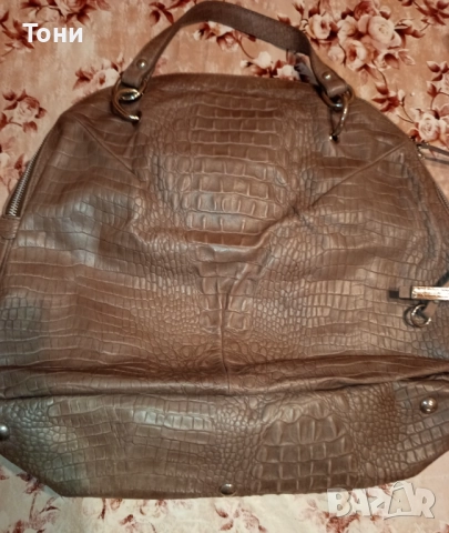 GIANNI CHIARINI Оригинал Нова Дамска Чанта Изцяло от Естествена Кожа 