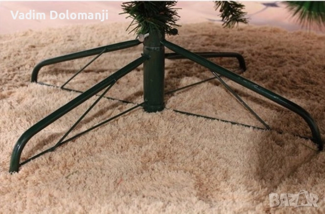 Изкуствено борче/елха със заскрежени иглички и шишарки, снимка 3 - Декорация за дома - 52425106