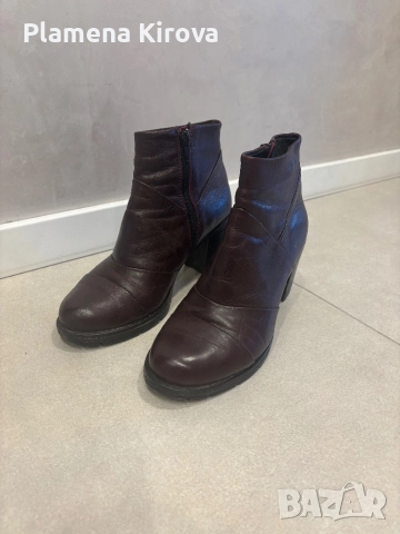 Боти от естествена кожа | Номер 37 (или 36.5), снимка 5 - Дамски боти - 52791115