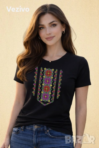 Цветна розета, снимка 2 - Тениски - 54068864