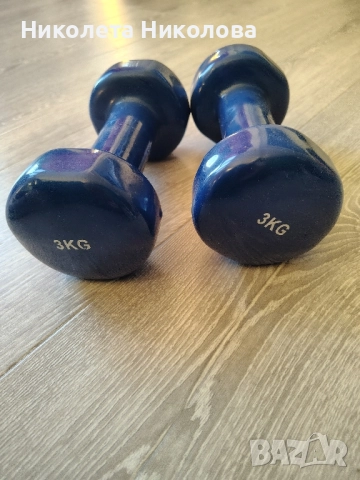 Винилови гирички 3кг, снимка 2 - Фитнес уреди - 52414730